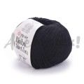 Włóczka YarnArt Baby Cotton 460 czarny 50gr 165m 50% bawełna 50% akryl