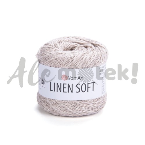Włóczka Linen Soft 7304 100gr 272m 30% Len 36% Wiskoza 34% Bawełna 