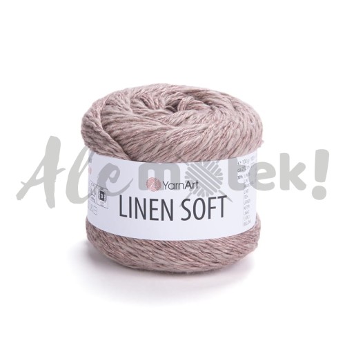 Włóczka Linen Soft 7308 100gr 272m 30% Len 36% Wiskoza 34% Bawełna 