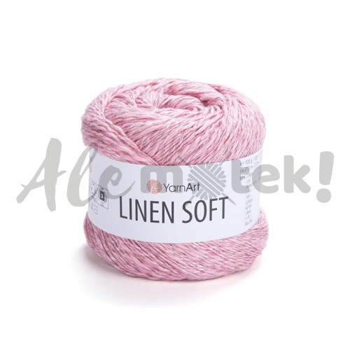 Włóczka Linen Soft 7322 100gr 272m 30% Len 36% Wiskoza 34% Bawełna