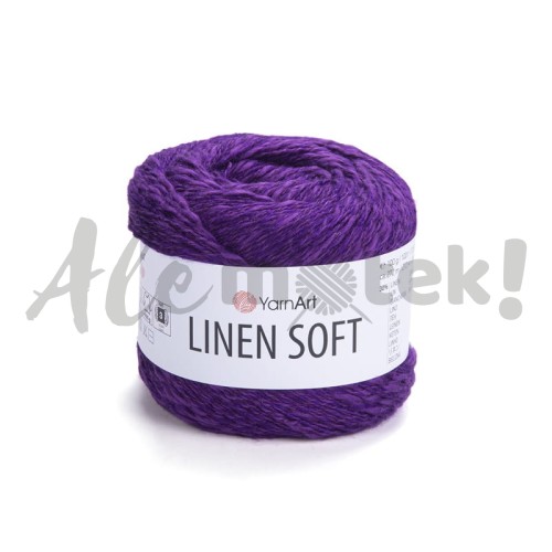 Włóczka Linen Soft 7324 100gr 272m 30% Len 36% Wiskoza 34% Bawełna