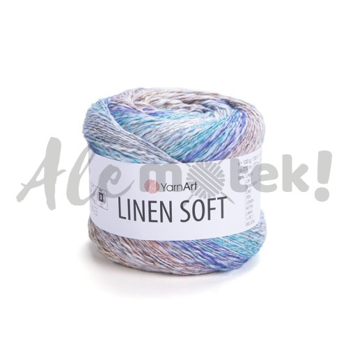 Włóczka Linen Soft 7402 100gr 272m 30% Len 36% Wiskoza 34% Bawełna 