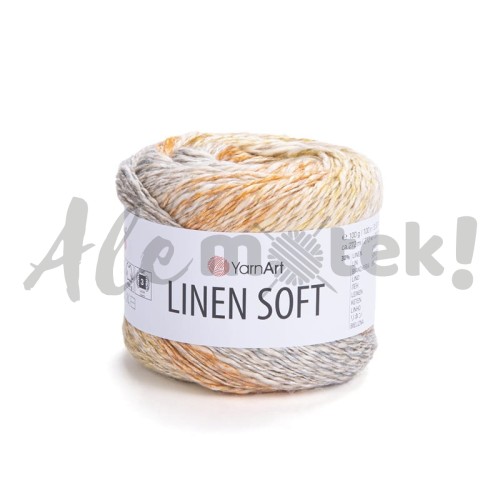 Włóczka Linen Soft 7403 100gr 272m 30% Len 36% Wiskoza 34% Bawełna 