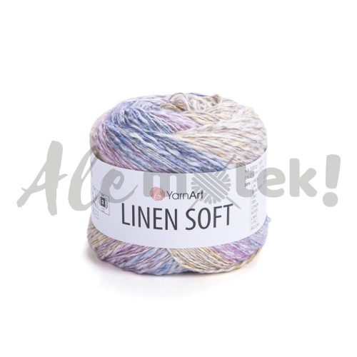 Włóczka Linen Soft 7404 100gr 272m 30% Len 36% Wiskoza 34% Bawełna 