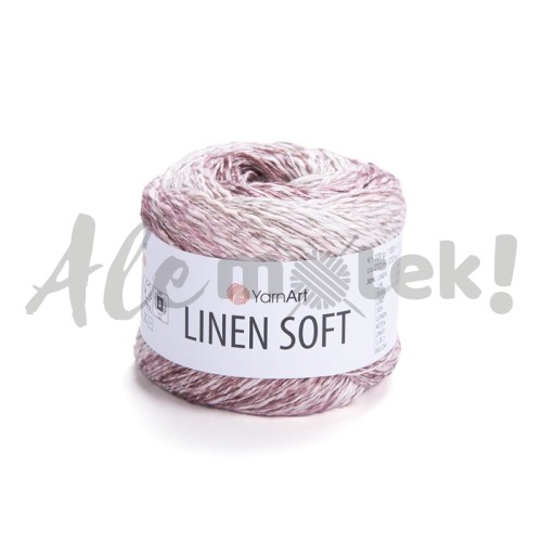 Włóczka Linen Soft 7405 100gr 272m 30% Len 36% Wiskoza 34% Bawełna  