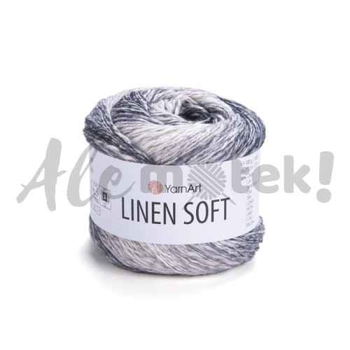 Włóczka Linen Soft 7406 100gr 272m 30% Len 36% Wiskoza 34% Bawełna