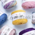Włóczka Linen Soft 7407 100gr 272m 30% Len 36% Wiskoza 34% Bawełna