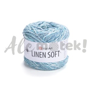 Włóczka Linen Soft 7408 100gr 272m 30% Len 36% Wiskoza 34% Bawełna