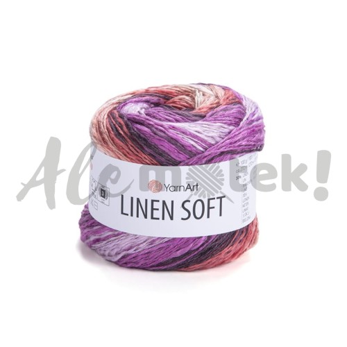 Włóczka Linen Soft 7413 100gr 272m 30% Len 36% Wiskoza 34% Bawełna 
