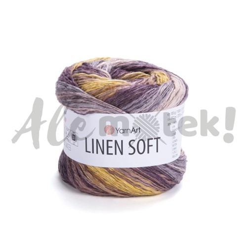 Włóczka Linen Soft 7415 100gr 272m 30% Len 36% Wiskoza 34% Bawełna  
