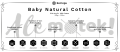 Kartopu Baby Natural Cotton 166 czerwony 100gr 200m 49% bawełna 51% akryl