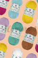 Kartopu Baby Natural Cotton 940 czarny 100gr 200m 49% bawełna 51% akryl 