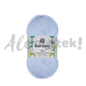 Kartopu Baby Natural Cotton 544 błękitny 100gr 200m 49% bawełna 51% akryl