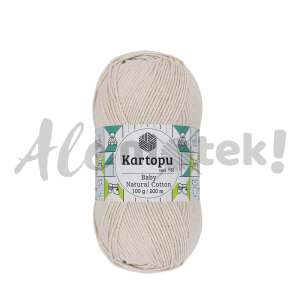 Kartopu Baby Natural Cotton 793 kość słoniowa 100gr 200m 49% bawełna 51% akryl