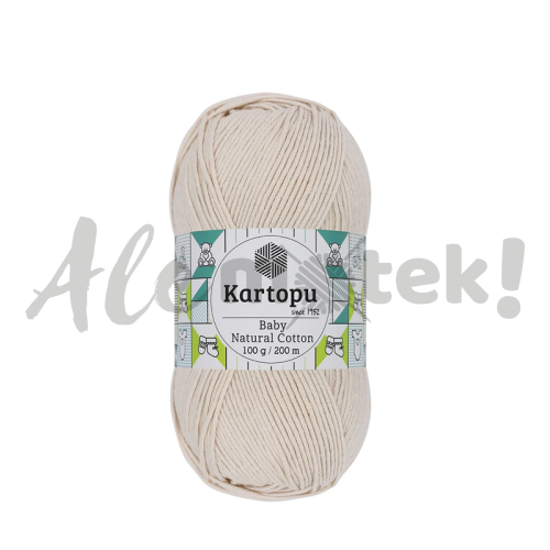 Kartopu Baby Natural Cotton 793 kość słoniowa 100gr 200m 49% bawełna 51% akryl