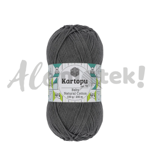 Kartopu Baby Natural Cotton 932 szary 100gr 200m 49% bawełna 51% akryl 