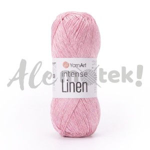 YarnArt Intense Linen 4109 jasny róż 50gr 175m 45% len 55% viskoza