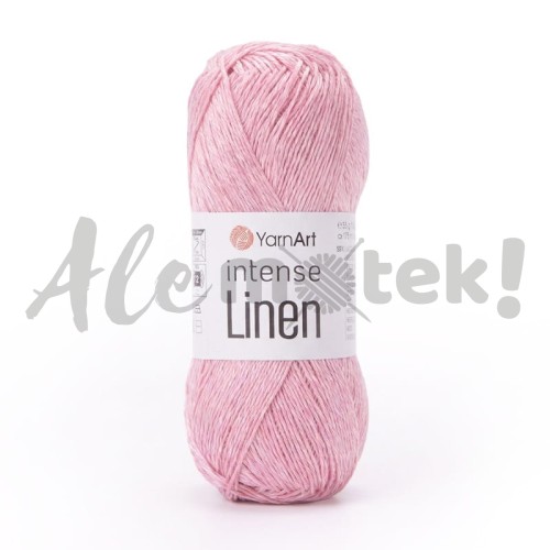 YarnArt Intense Linen 4109 jasny róż 50gr 175m 45% len 55% viskoza