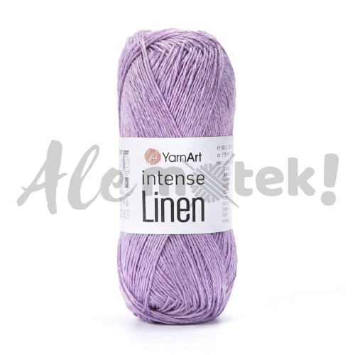 YarnArt Intense Linen 4111 lawendowy 50gr 175m 45% len 55% viskoza