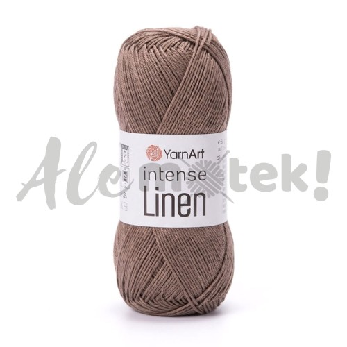 YarnArt Intense Linen 4118 kakaowy 50gr 175m 45% len 55% viskoza