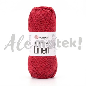 YarnArt Intense Linen 4115 burgundowy 50gr 175m 45% len 55% viskoza