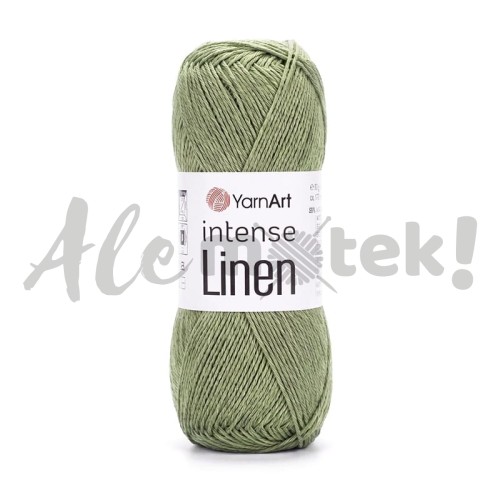 YarnArt Intense Linen 4121 oliwkowy 50gr 175m 45% len 55% viskoza