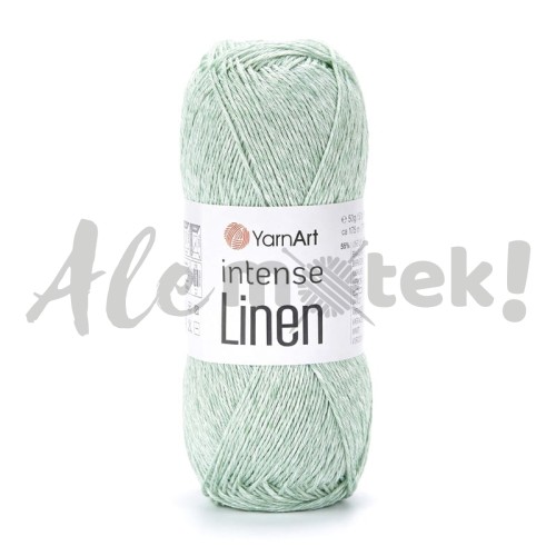 YarnArt Intense Linen 4124 jasny zielony 50gr 175m 45% len 55% viskoza 