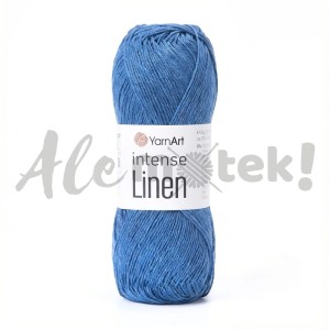 YarnArt Intense Linen 4128 jeansowy 50gr 175m 45% len 55% viskoza