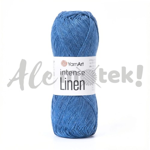 YarnArt Intense Linen 4128 jeansowy 50gr 175m 45% len 55% viskoza