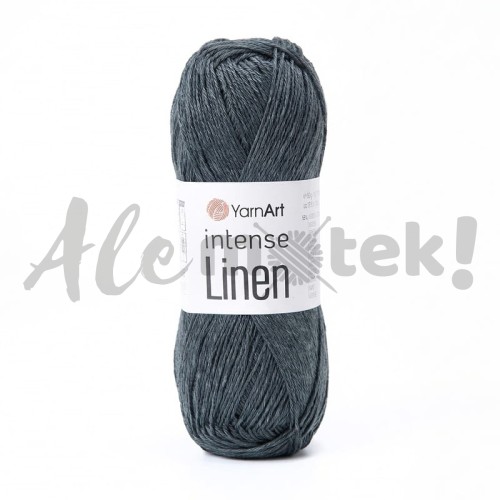 YarnArt Intense Linen 4134 grafitowy 50gr 175m 45% len 55% viskoza
