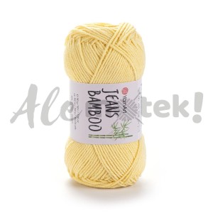 YarnArt Jeans Bamboo 105 waniliowy 50% akryl 50% bambus 50gr 150m 