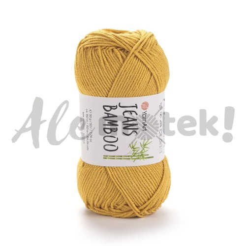 YarnArt Jeans Bamboo 107 miodowy 50% akryl 50% bambus 50gr 150m 