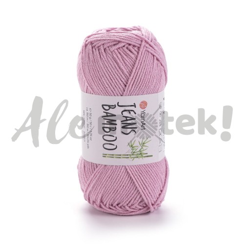 YarnArt Jeans Bamboo 110 pudrowy różowy  50% akryl 50% bambus 50gr 150m 