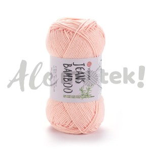 YarnArt Jeans Bamboo 111 jasny łosoś 50% akryl 50% bambus 50gr 150m 
