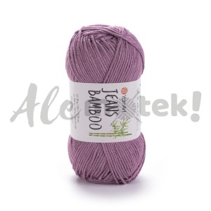 YarnArt Jeans Bamboo 114 wrzosowy 50% akryl 50% bambus 50gr 150m 