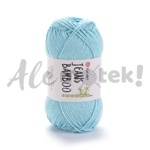 YarnArt Jeans Bamboo 119  jasny turkusowy 50% akryl 50% bambus 50gr 150m  
