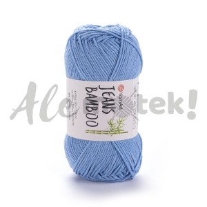YarnArt Jeans Bamboo 122 niebieski 50% akryl 50% bambus 50gr 150m 