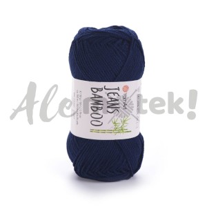 YarnArt Jeans Bamboo 125 granatowy 50% akryl 50% bambus 50gr 150m 