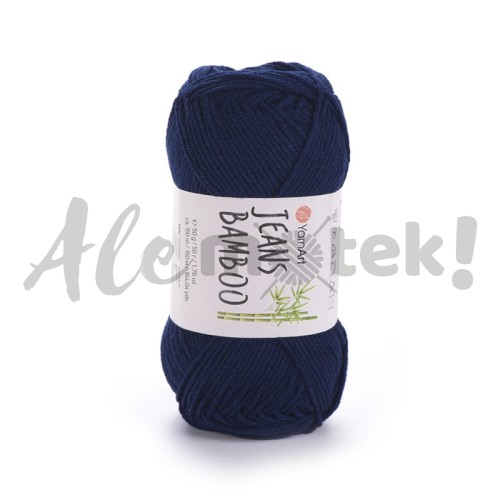 YarnArt Jeans Bamboo 125 granatowy 50% akryl 50% bambus 50gr 150m 