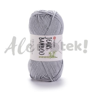 YarnArt Jeans Bamboo 127 szary 50% akryl 50% bambus 50gr 150m