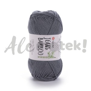 YarnArt Jeans Bamboo 128 stalowy 50% akryl 50% bambus 50gr 150m 