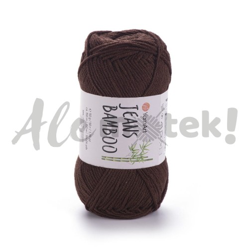 YarnArt Jeans Bamboo 134 czekoladowy 50% akryl 50% bambus 50gr 150m 