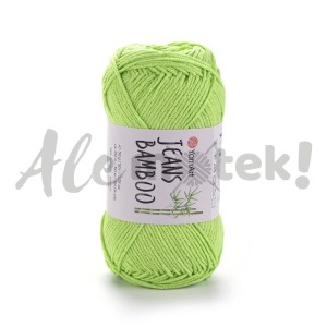YarnArt Jeans Bamboo 136 pistacjowy 50% akryl 50% bambus 50gr 150m 