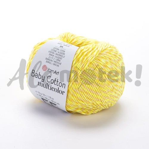 YarnArt Baby Cotton Multicolor 5204 50% akryl 50% bawełna 50gr 165m 