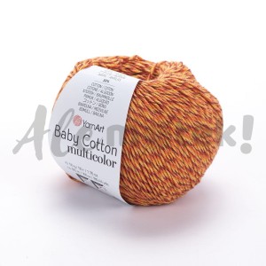 YarnArt Baby Cotton Multicolor 5208 50% akryl 50% bawełna 50gr 165m   