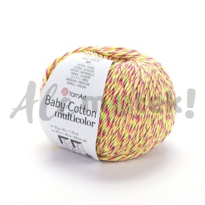 YarnArt Baby Cotton Multicolor 5215 50% akryl 50% bawełna 50gr 165m 