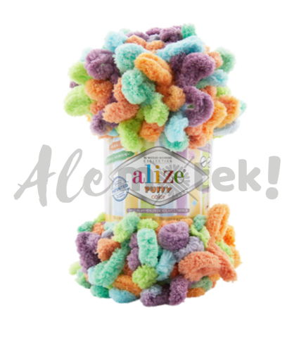 Alize Puffy Color 4530 pętelkowa rękodzieła (100gr/9mt)