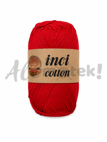 LadyYarn Cotton Inci 1020 czerwony (100gr/250mt)