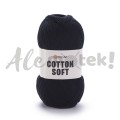 YarnArt Cotton Soft 53 czarny 100gr 600m 55% bawełna 45% akryl