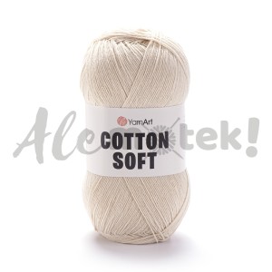 YarnArt Cotton Soft 05 jasny beż 100gr 600m 55% bawełna 45% akryl 